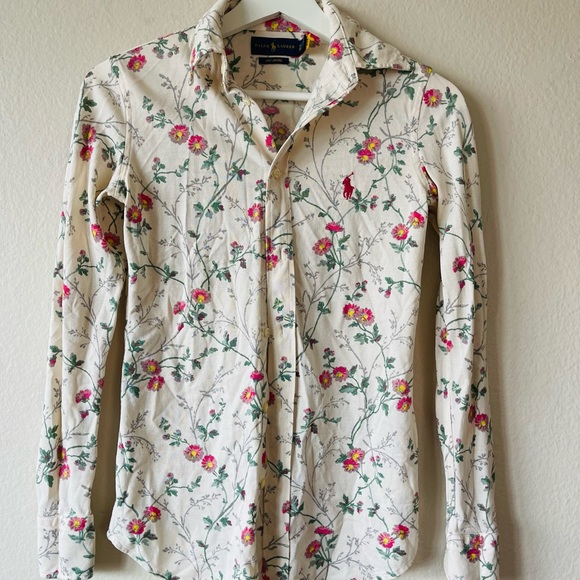 Floral long sleeve Ralph Lauren shirt - Picture 1 of 1